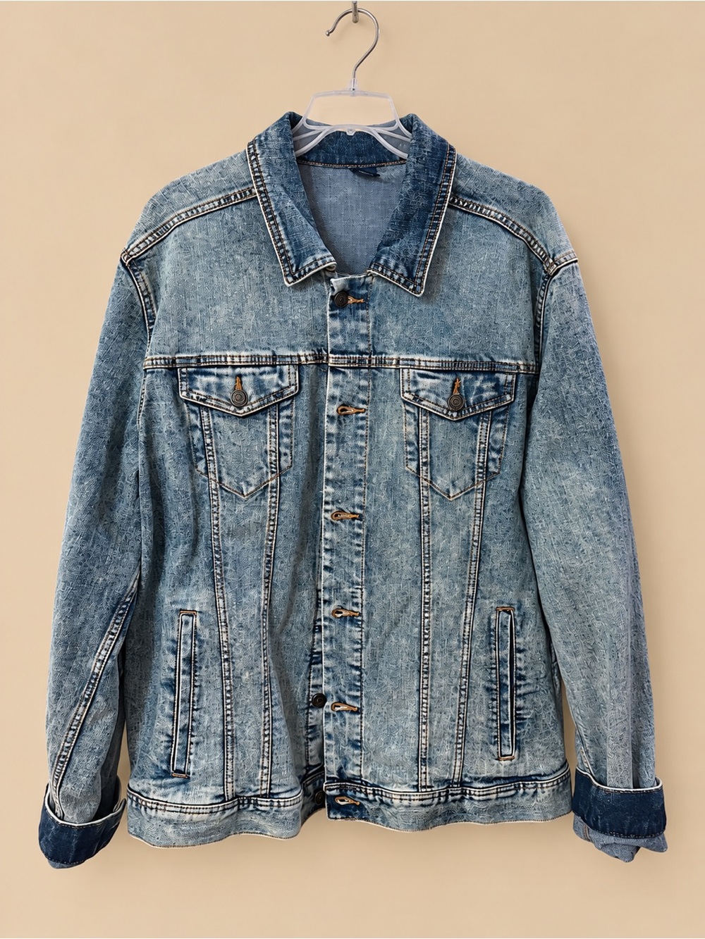 George Light Blue Washed Denim Jean Jacket